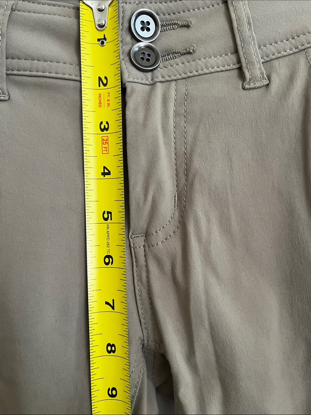 Prana Halle Khaki Outdoor Hiking Stretch Cargo Pants - Picture 8 of 9